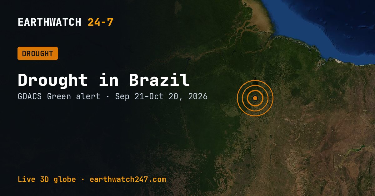 Map: Drought in Brazil