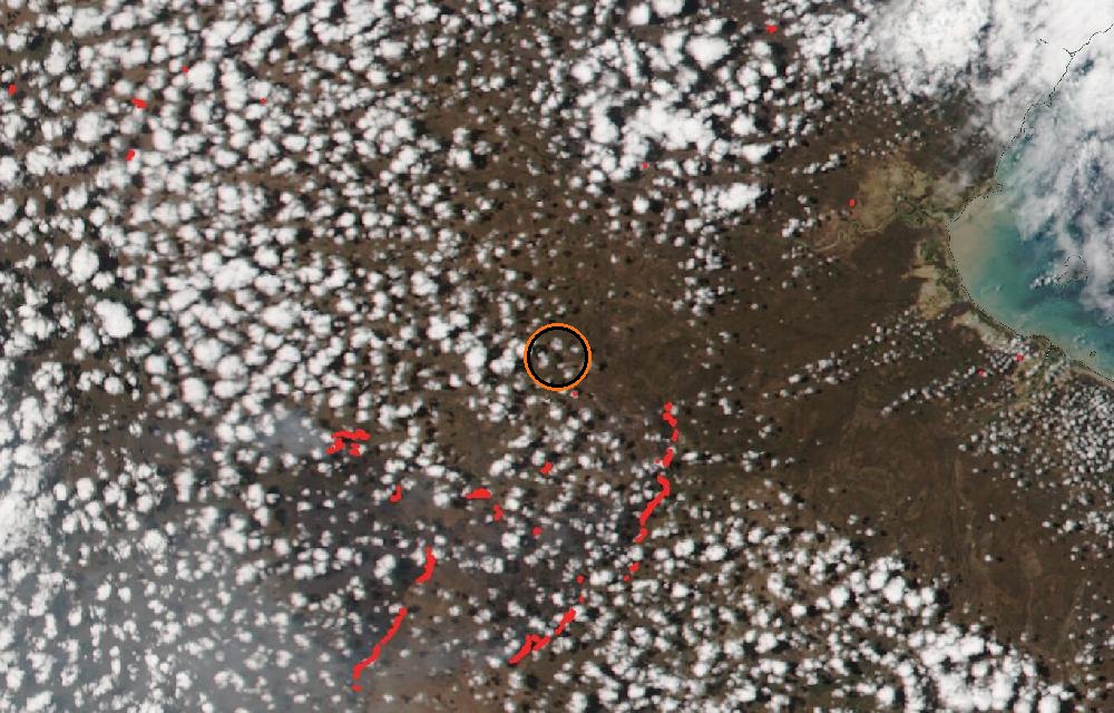 Satellite picture, When tracking began · September 29, 2026