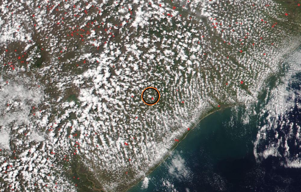 Satellite picture, When tracking began · October 8, 2026