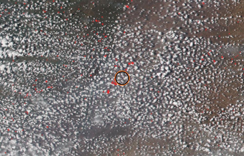 Satellite picture, When tracking began · October 9, 2026