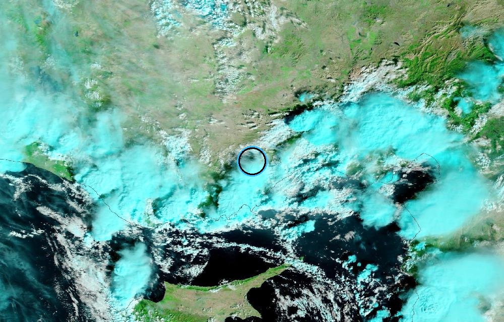 Satellite picture, Before · October 12, 2026
