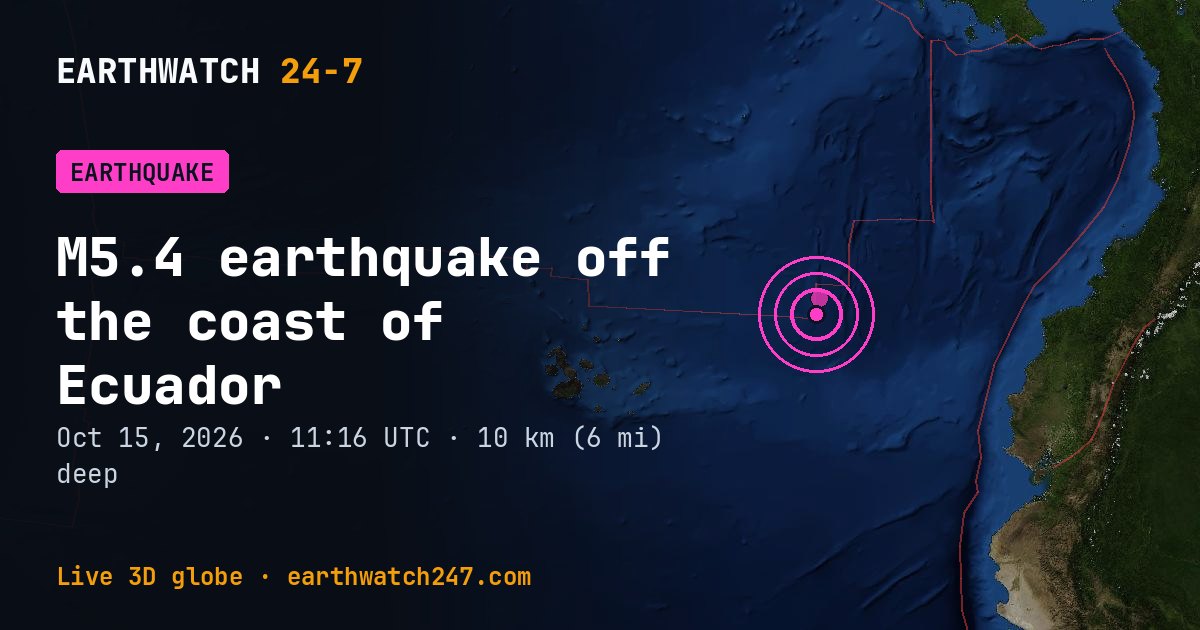 Map: the earthquake off the coast of Ecuador, with plate boundaries