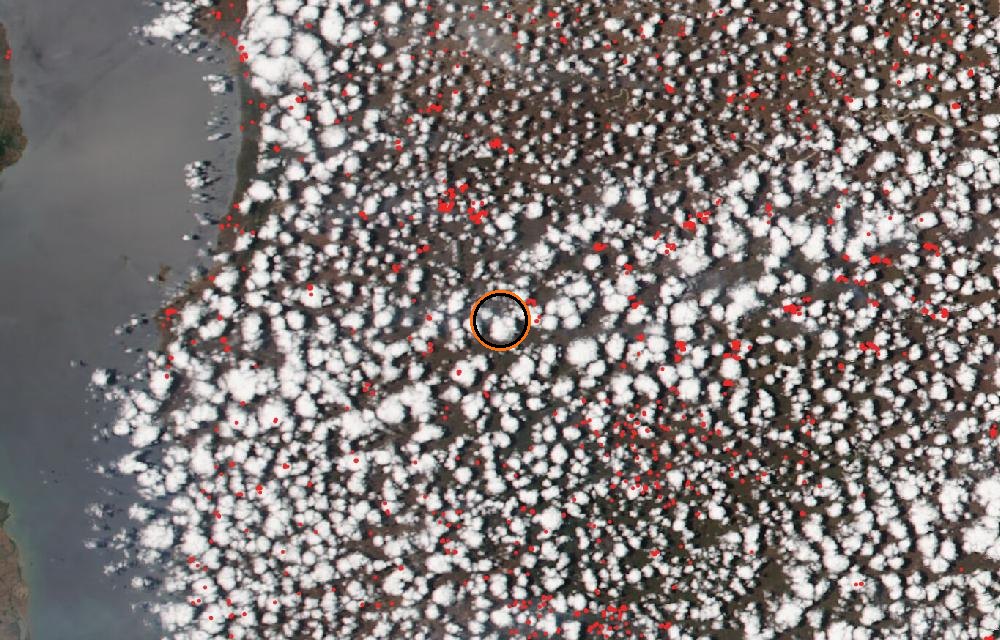 Satellite picture, When tracking began · October 15, 2026