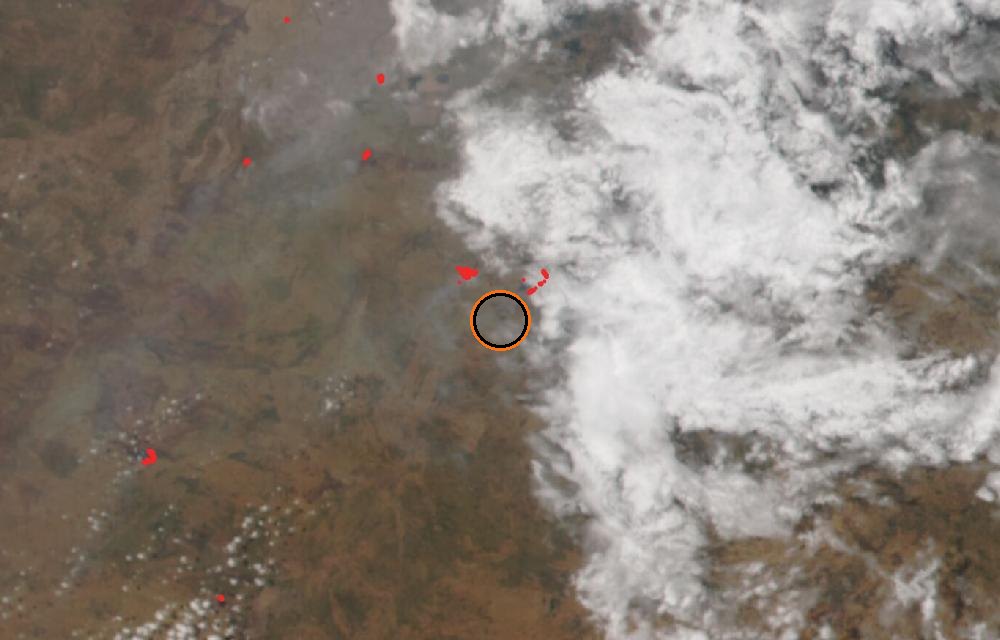 Satellite picture, When tracking began · October 15, 2026