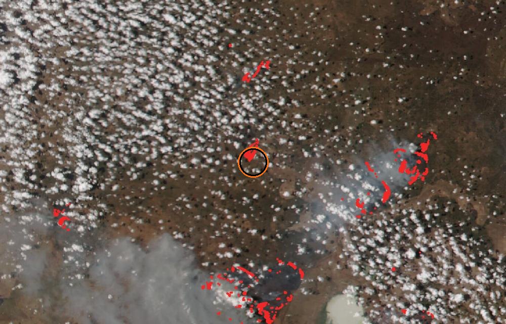 Satellite picture, When tracking began · October 20, 2026