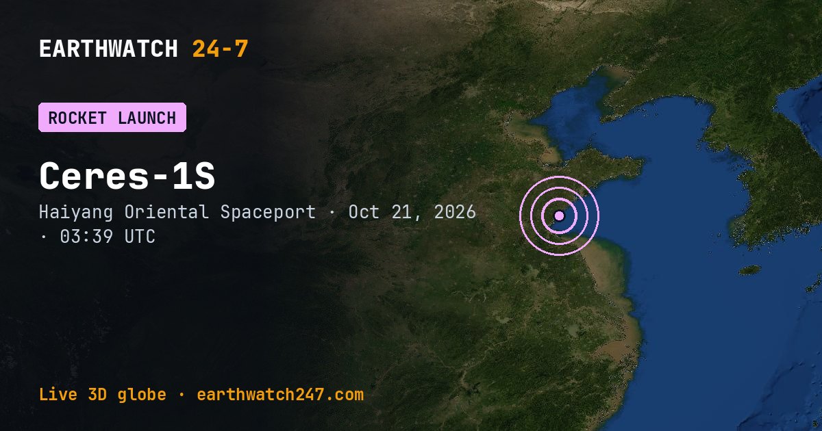 Map: Ceres-1S launched Xiguang-4 01