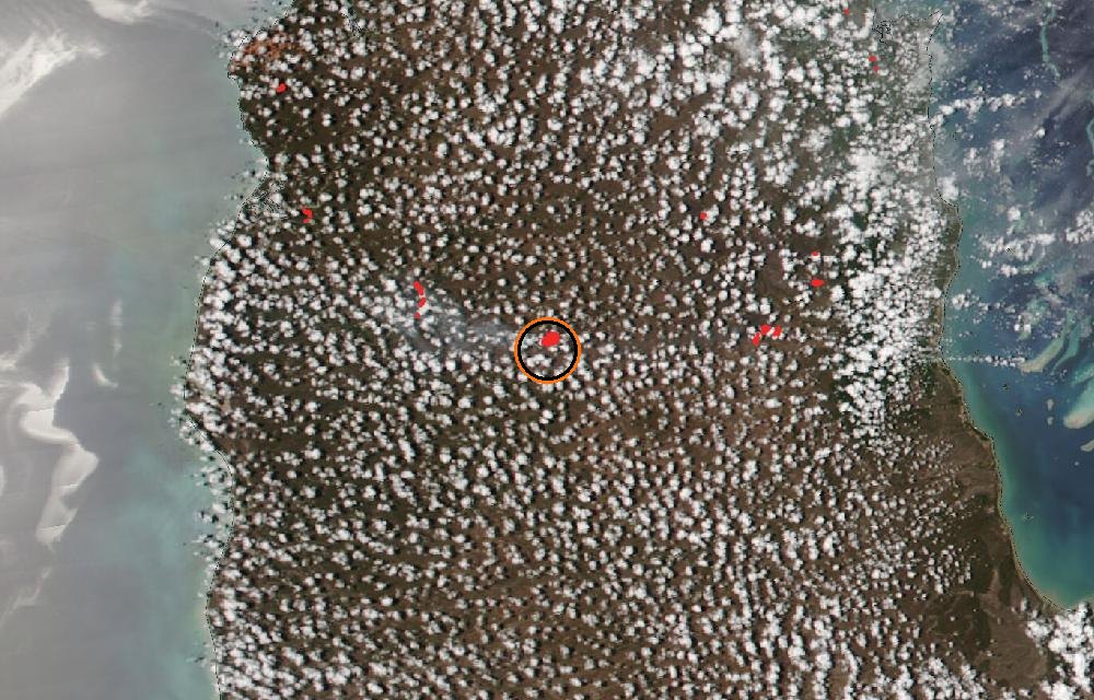 Satellite picture, When tracking began · October 21, 2026
