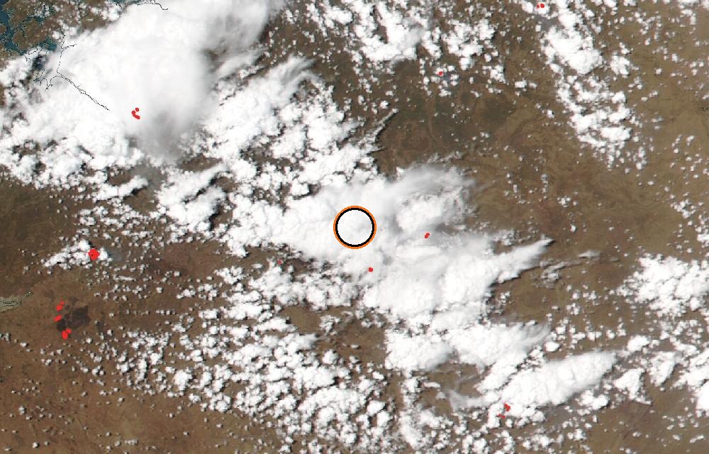Satellite picture, When tracking began · October 22, 2026