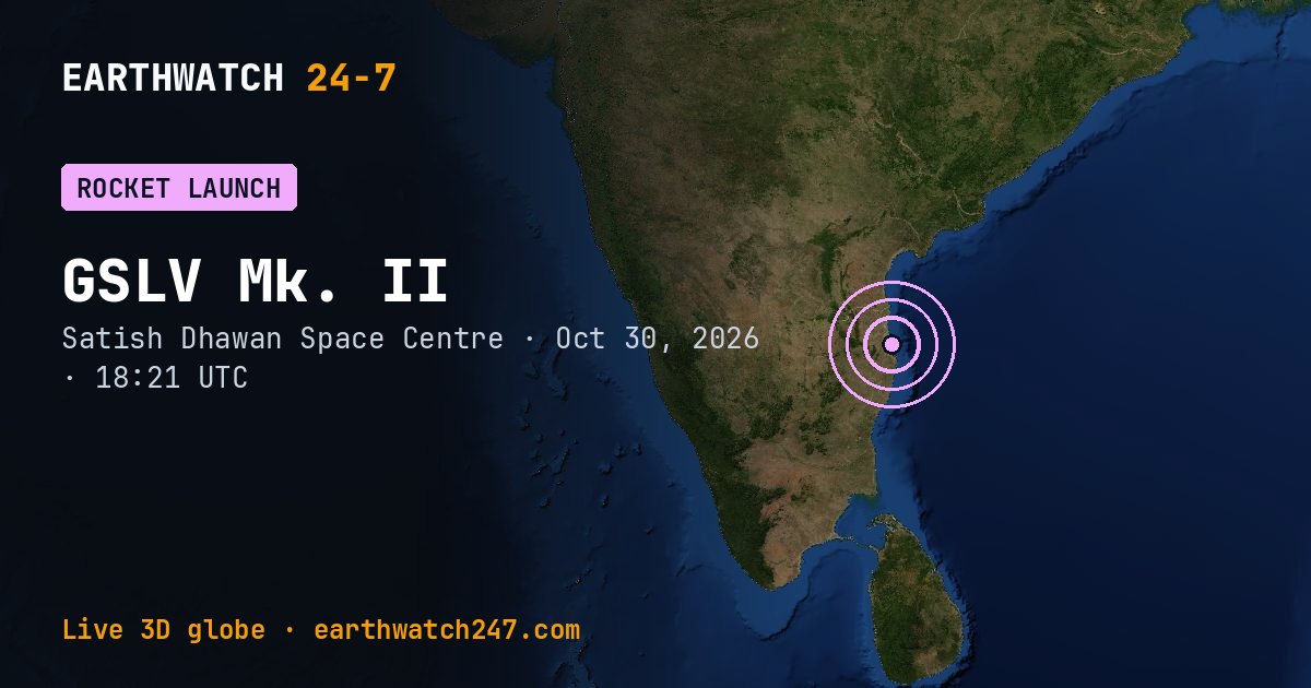 Map: GSLV Mk. II launch: IRNSS-1L