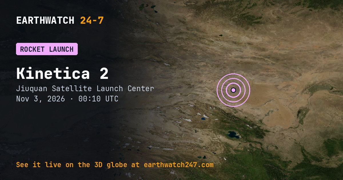 Map: Kinetica 2 launch: SpaceSail Polar Group