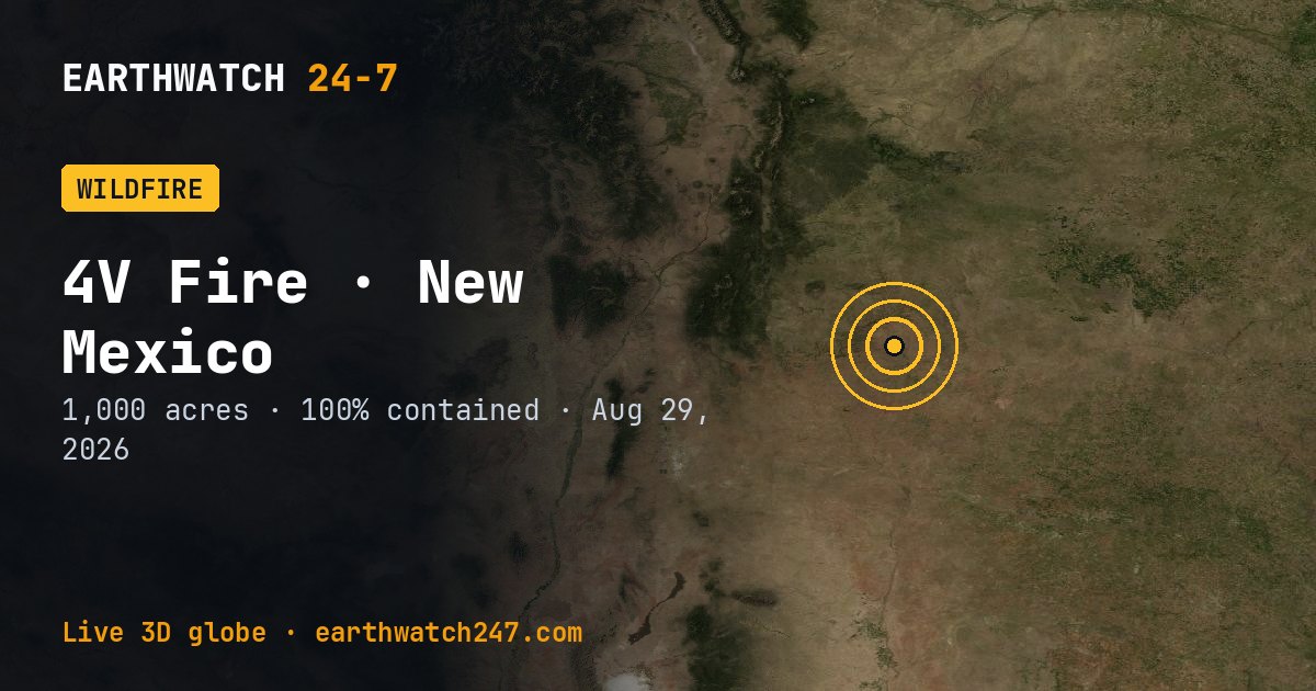 Map: 4V Fire, New Mexico