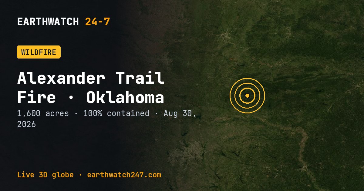 Map: Alexander Trail Fire, Oklahoma