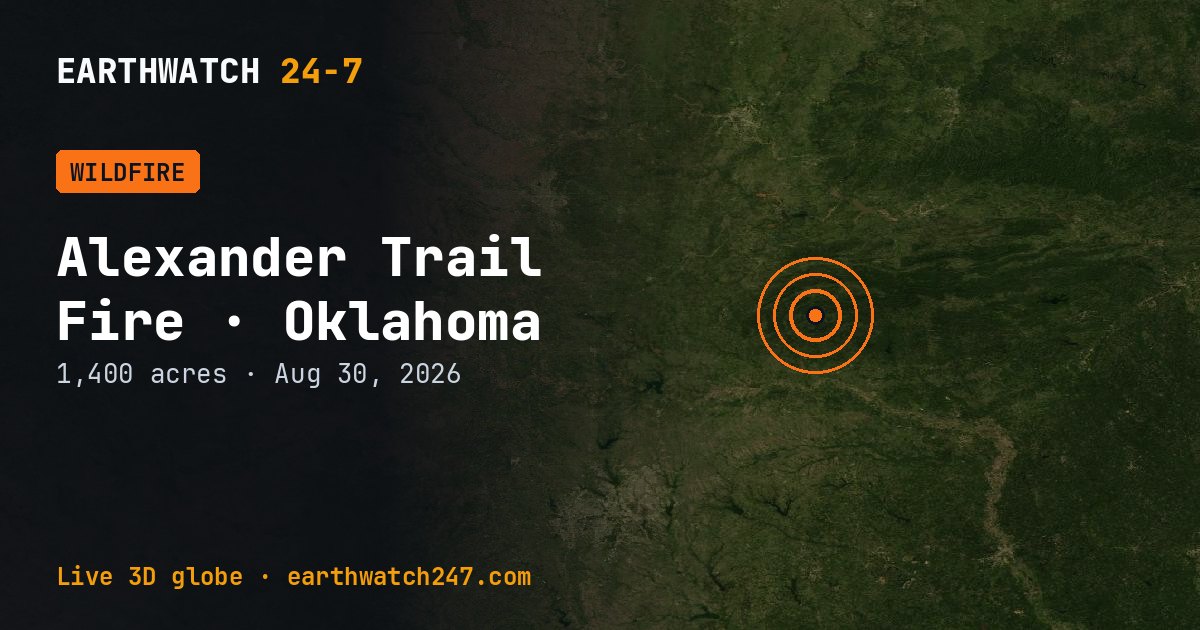 Map: Alexander Trail Fire, Oklahoma