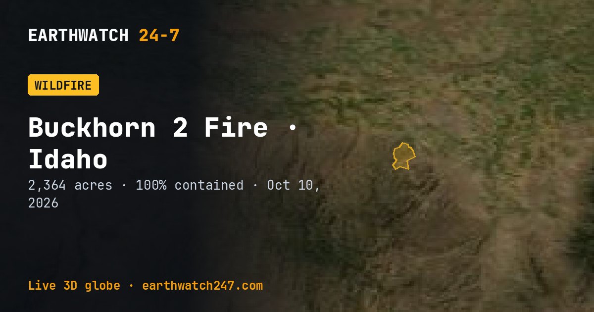 Map: Buckhorn 2 Fire, Idaho