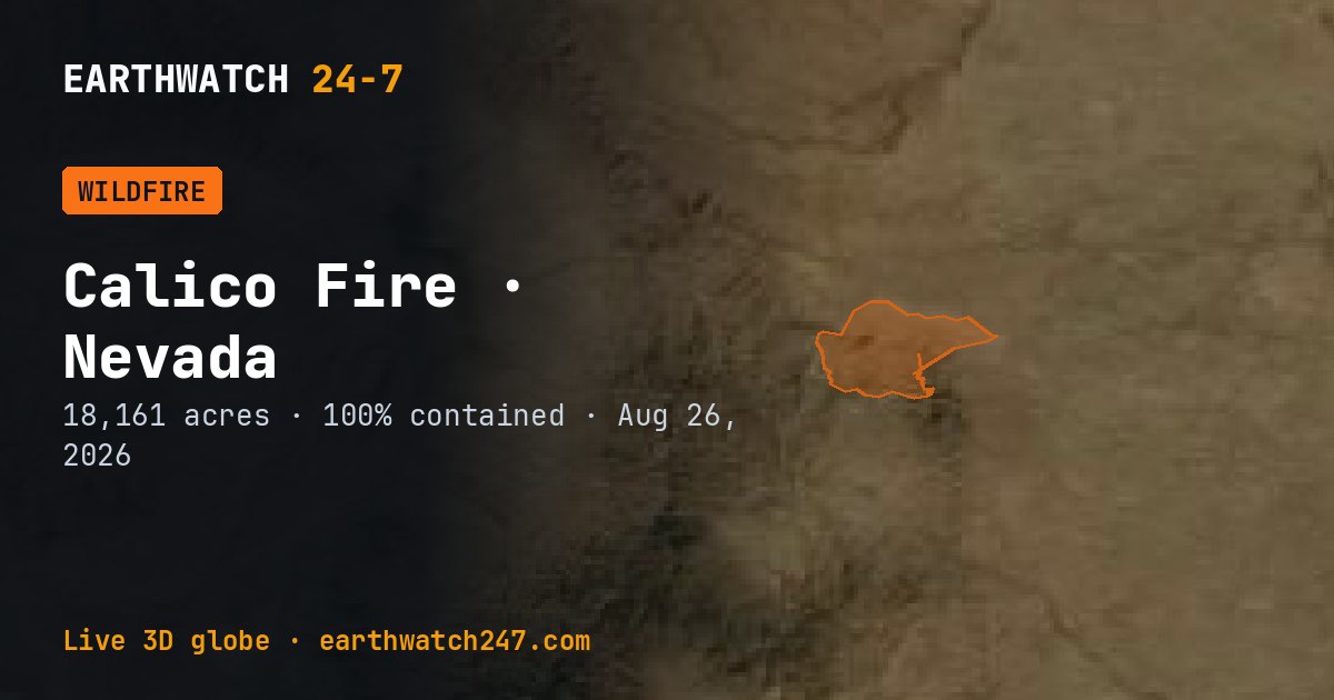 Map: Calico Fire, Nevada