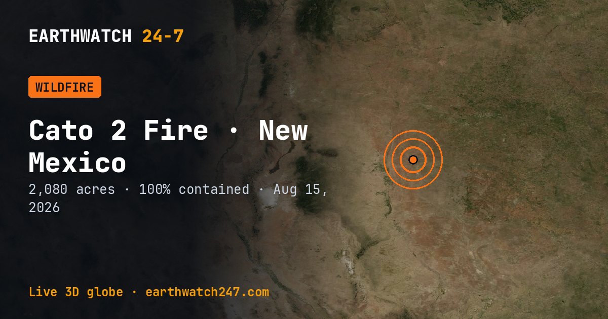 Map: Cato 2 Fire, New Mexico