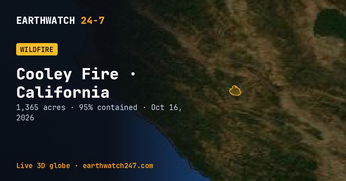 Map: Cooley Fire, California