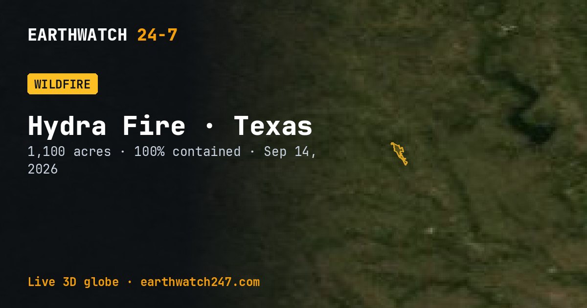 Map: Hydra Fire, Texas