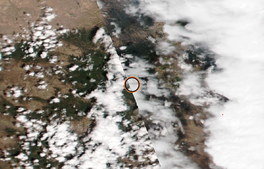Satellite picture, When tracking began · August 22, 2026