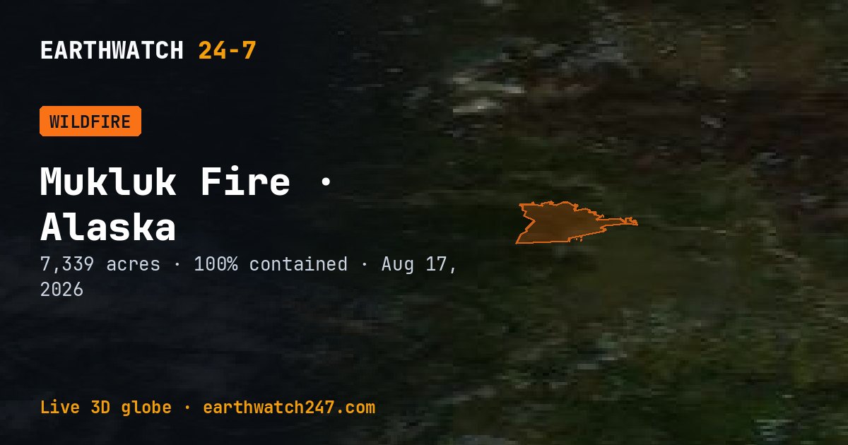 Map: Mukluk Fire, Alaska