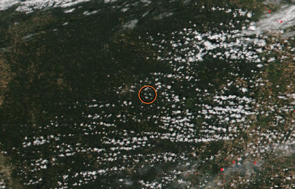 Satellite picture, When tracking began · August 20, 2026