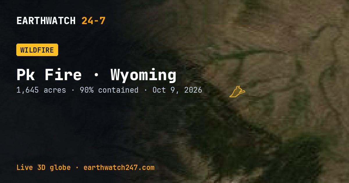 Map: Pk Fire, Wyoming