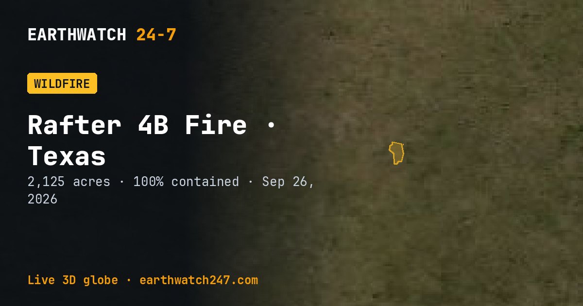 Map: Rafter 4B Fire, Texas