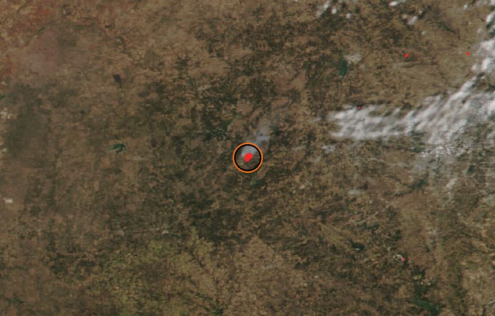 Satellite picture, When tracking began · August 24, 2026