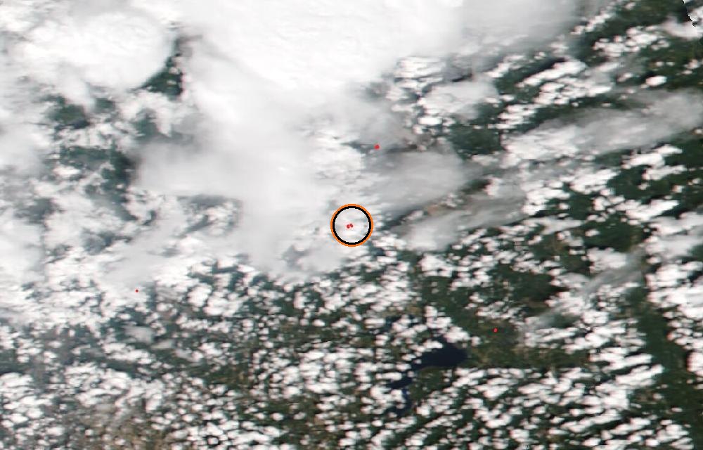Satellite picture, When tracking began · August 23, 2026