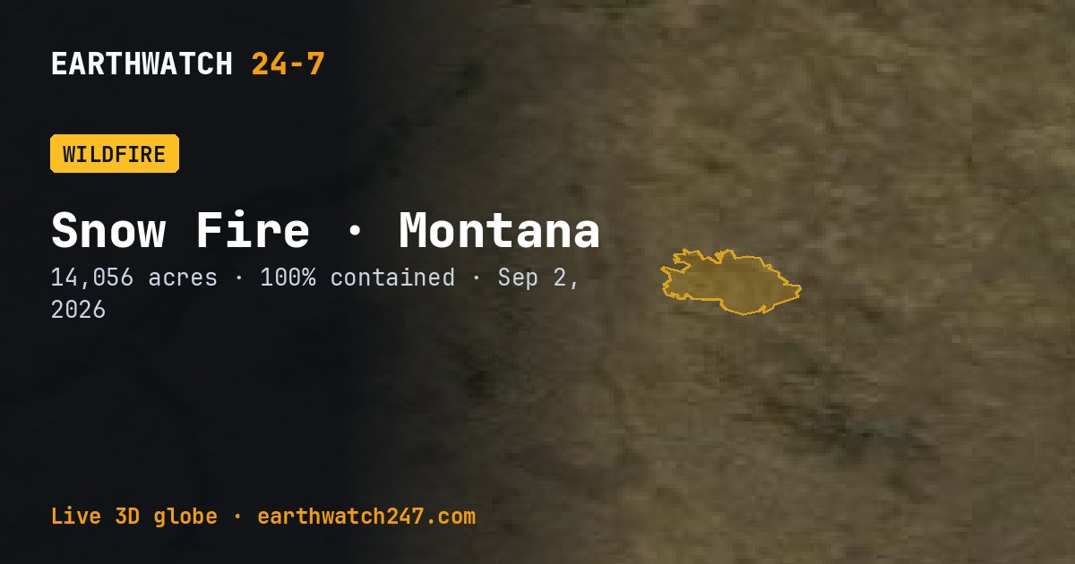 Map: Snow Fire, Montana
