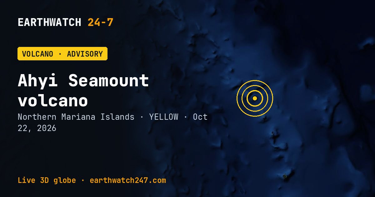Map: Ahyi Seamount volcano