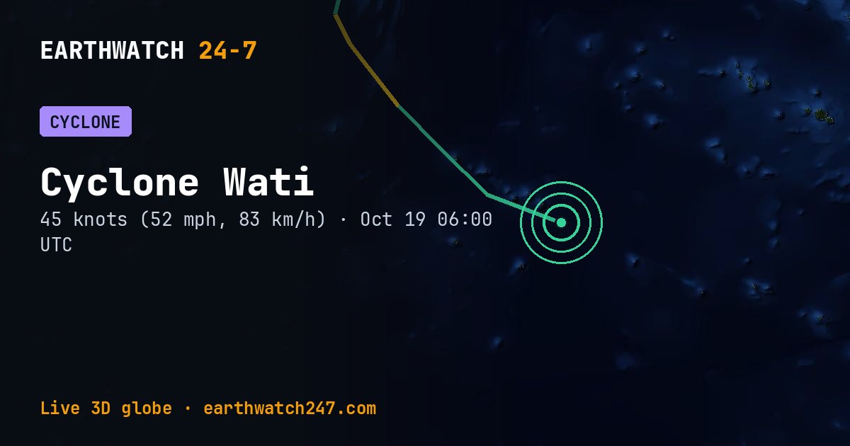 Map: Cyclone Wati