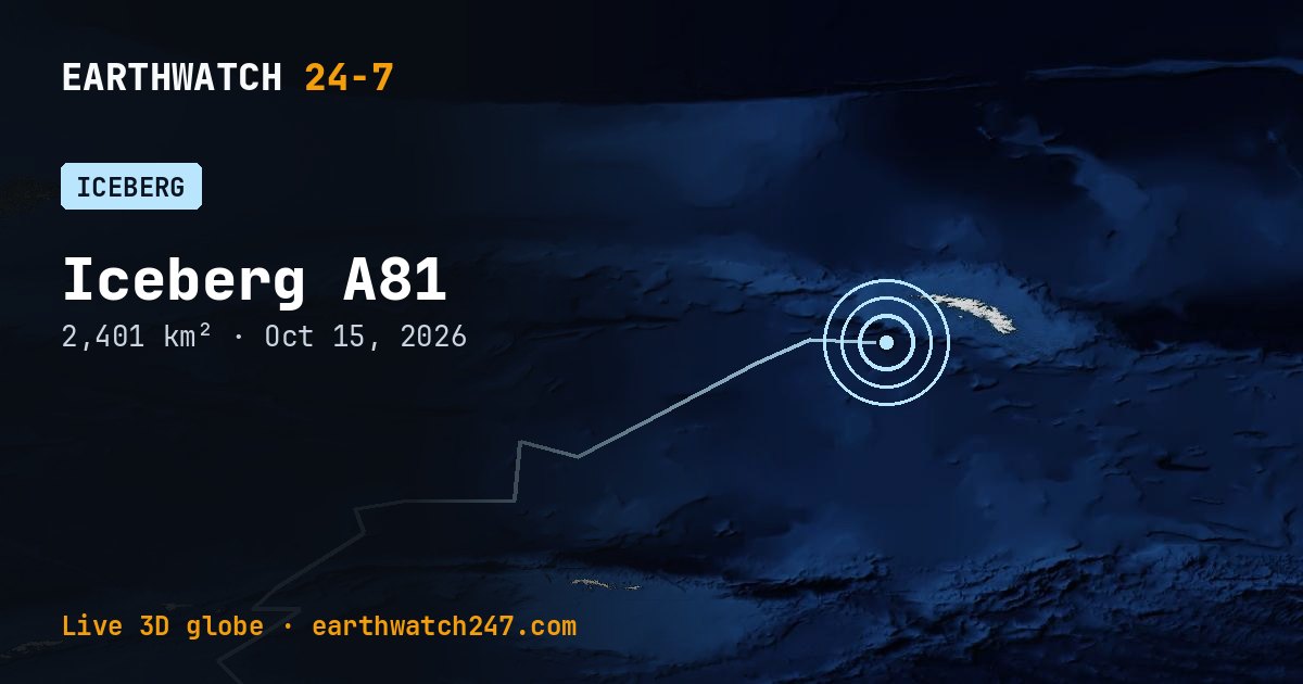 Map: Iceberg A81