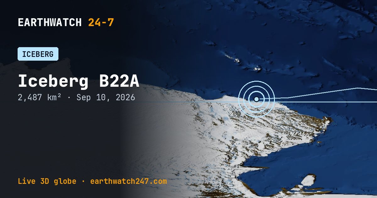 Map: Iceberg B22A