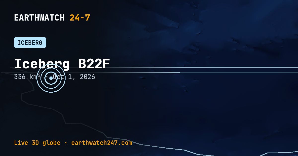 Map: Iceberg B22F