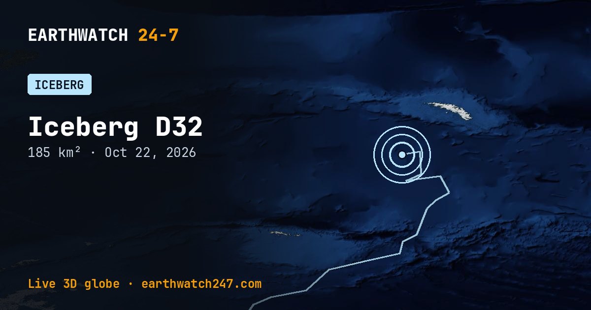 Map: Iceberg D32
