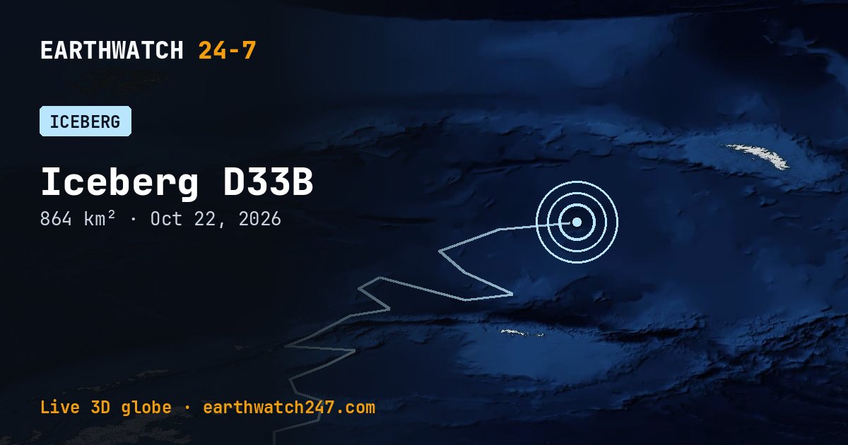 Map: Iceberg D33B