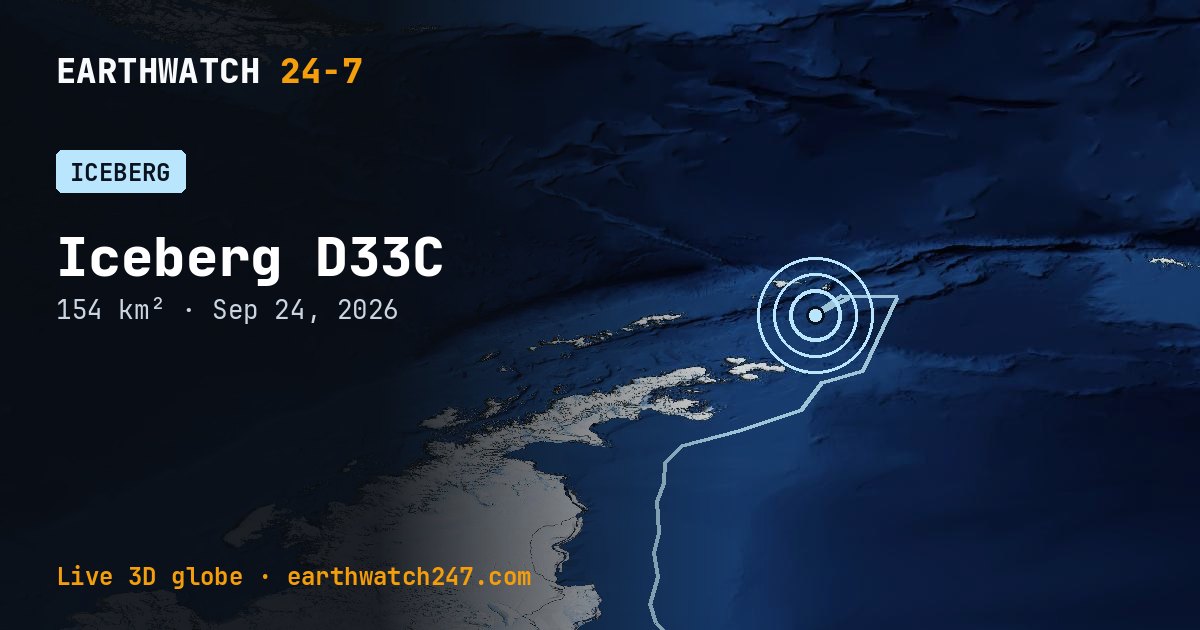 Map: Iceberg D33C