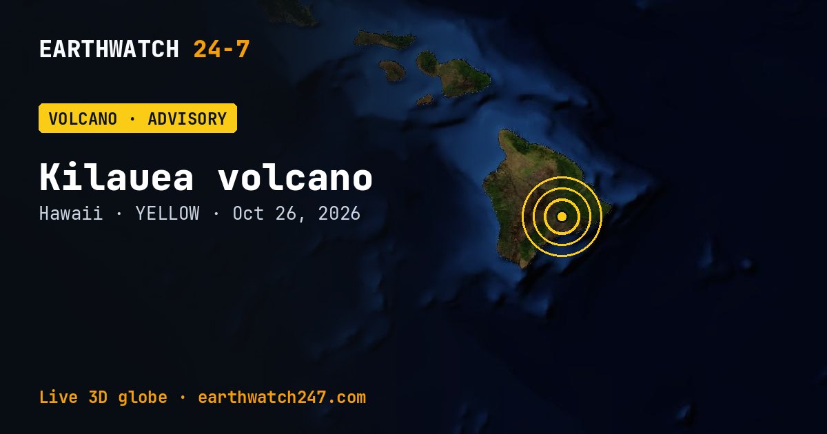 Map: Kilauea volcano