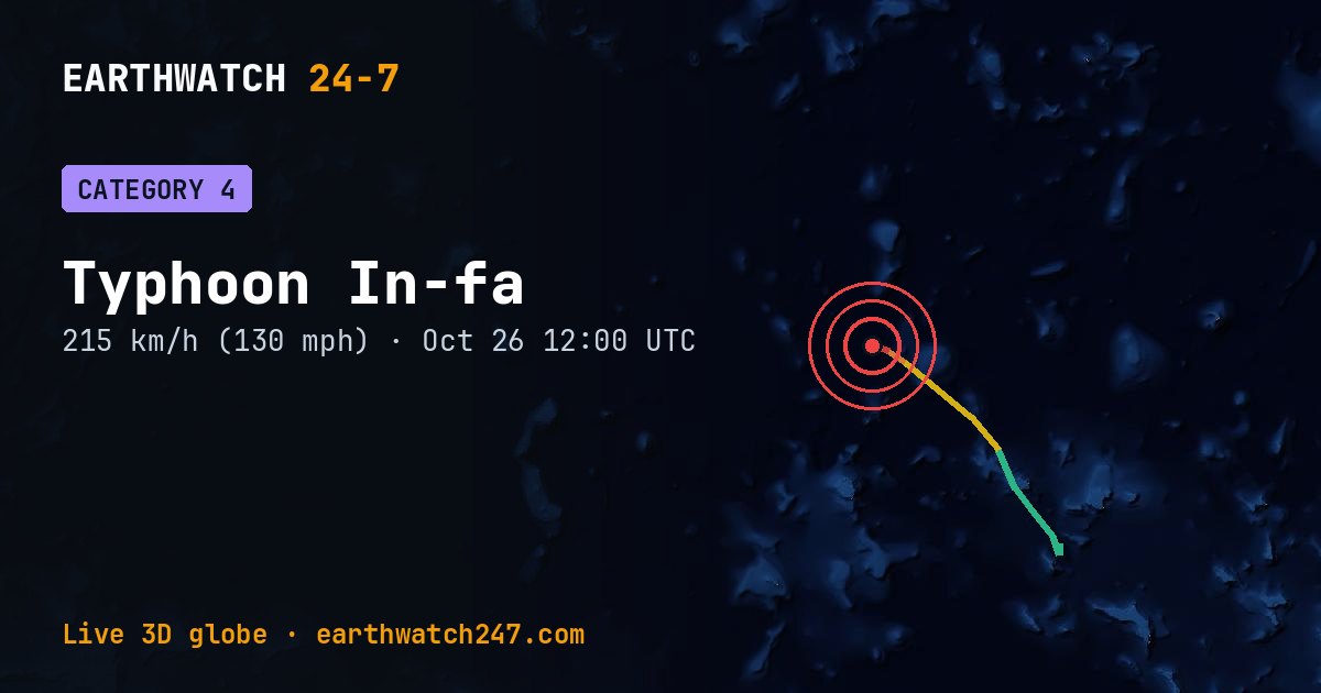 Map: Typhoon In-fa